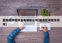 越南区块链项目有哪些公司[越南区块链交易所]