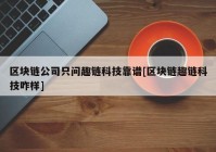 区块链公司只问趣链科技靠谱[区块链趣链科技咋样]